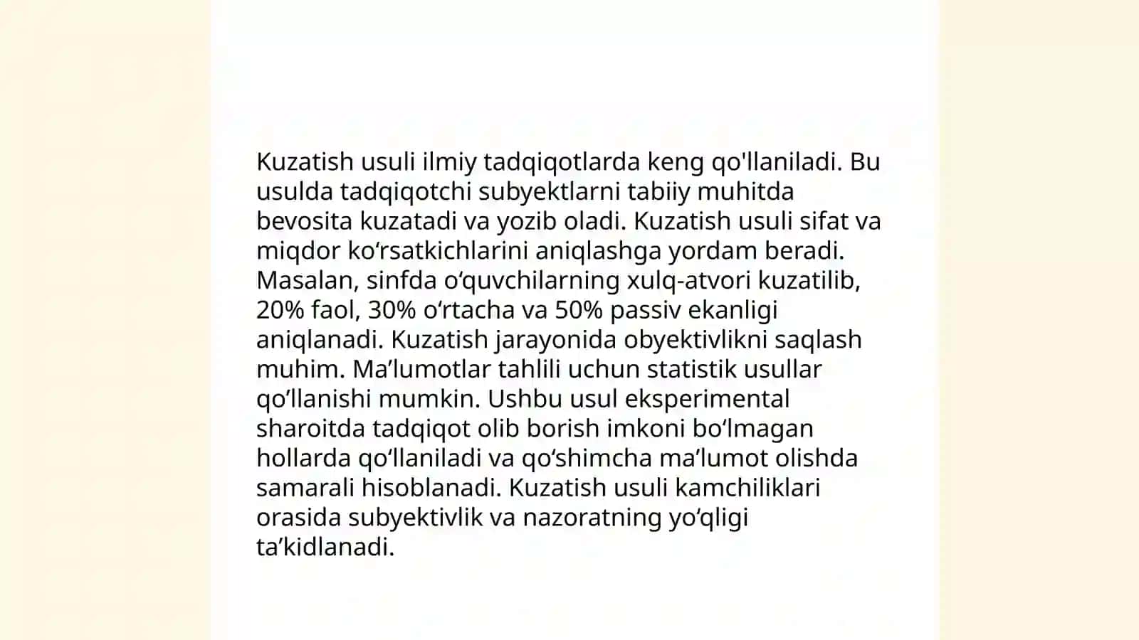 Shaxsni o'rganish metodlari 3