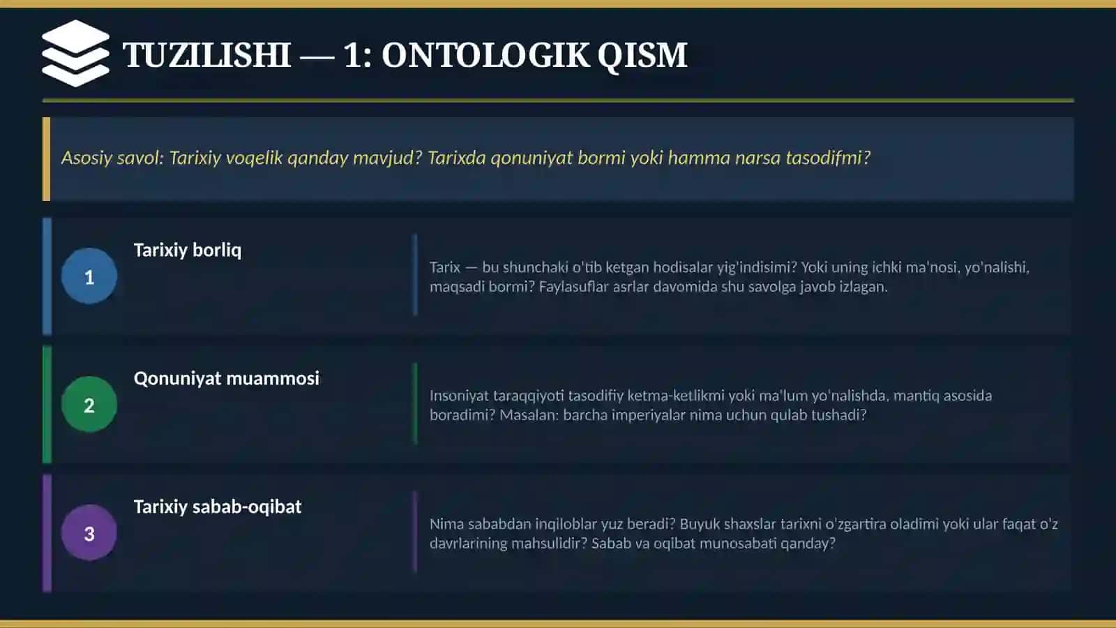 TARIX FALSAFASI 3
