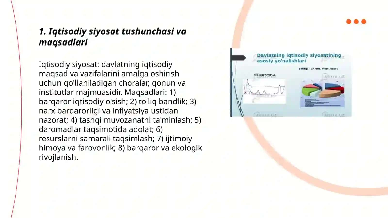 Iqtisodiy siyosat asoslari va tərkibi 3