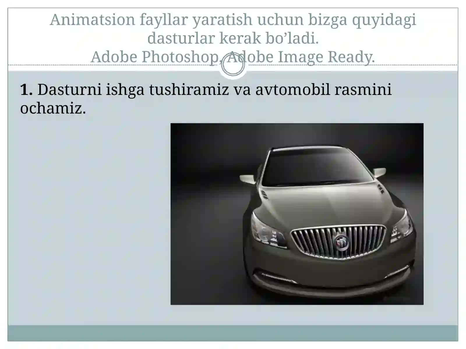 Animatsion “GIF” fayllar yaratish 3