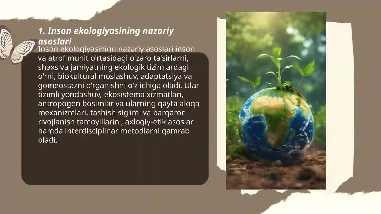 Inson ekologiyasi. Antropogen omillar 3
