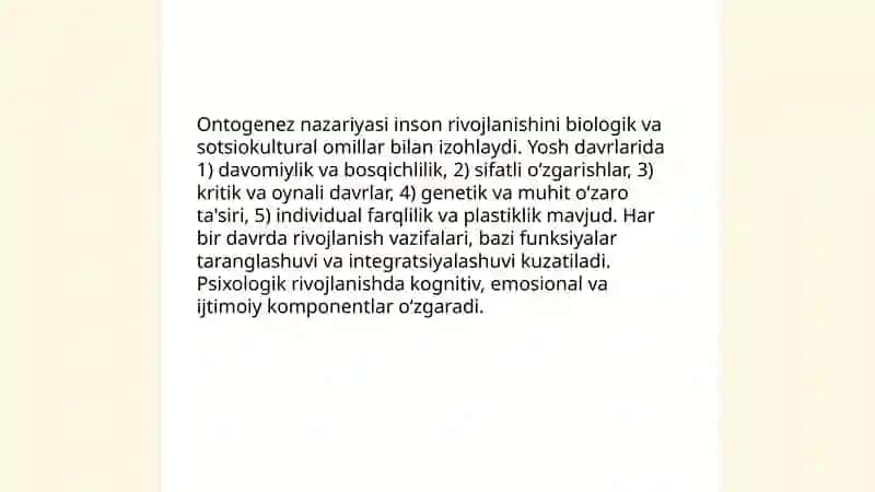 Ontognez yosh davrlari psixologiyasi 3