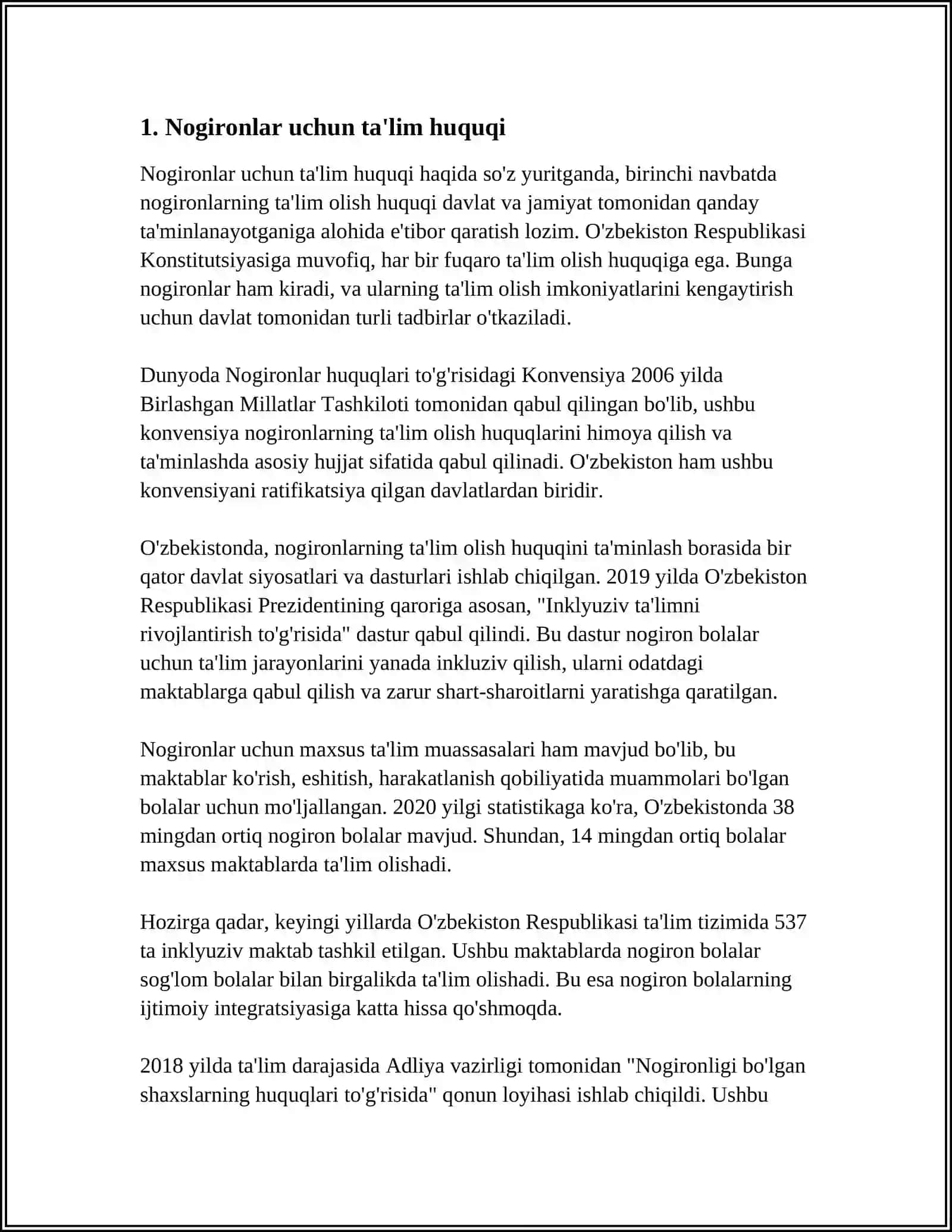 REFERAT Mavzu: NOGIRONLAR QONUNLARI 3