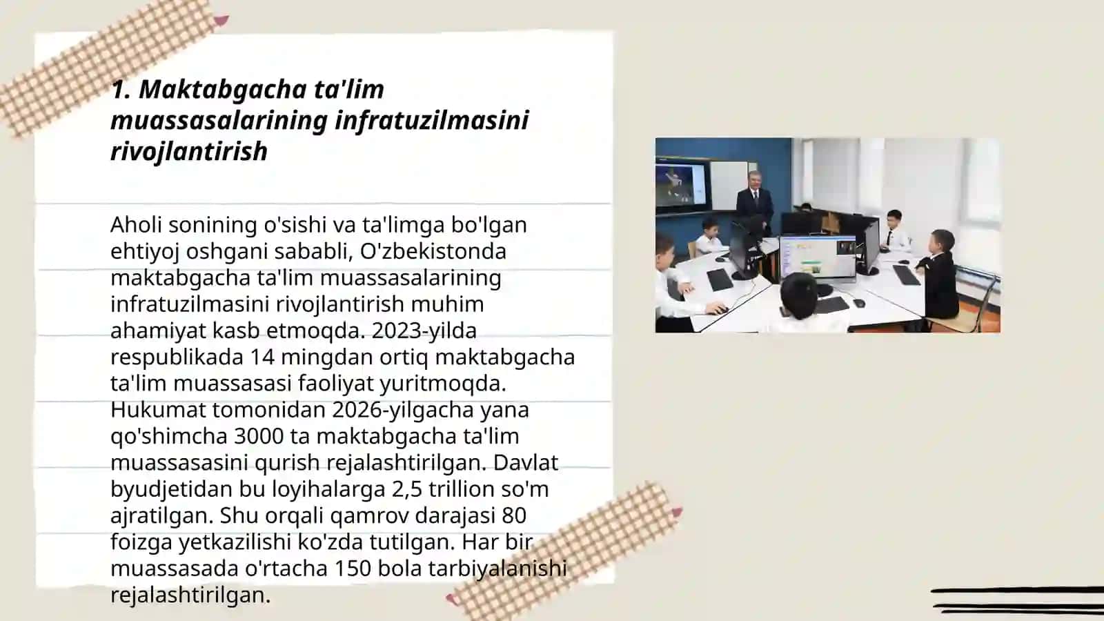 Oʻzbekiston Respublikasi maktabgacha ta'lim tizimini 2030- yilgacha rivojlantirish konsepsiyasi 3