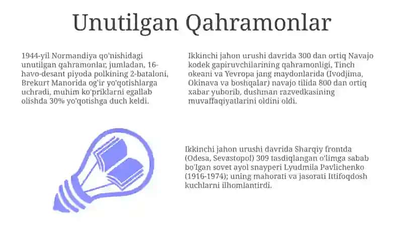 Unutilgan Qahramonlar 3