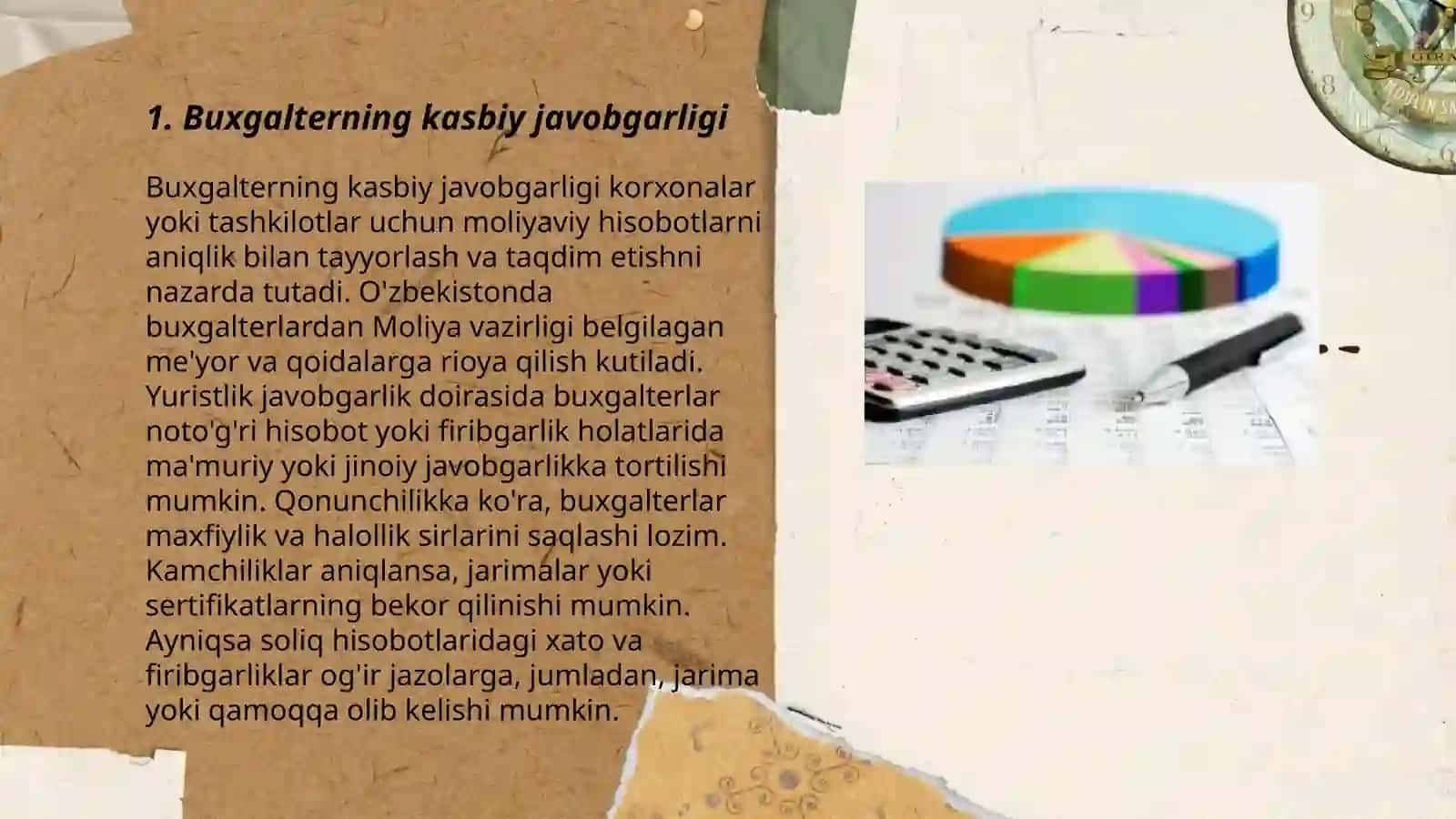 Buxgalterning kasbiy (professional) va axloqiy majburiyatlari 3