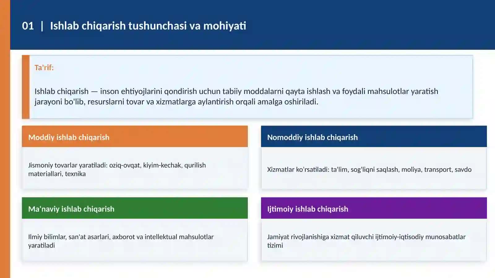 Ishlab chiqarishning iqtisodiy mazmuni 3