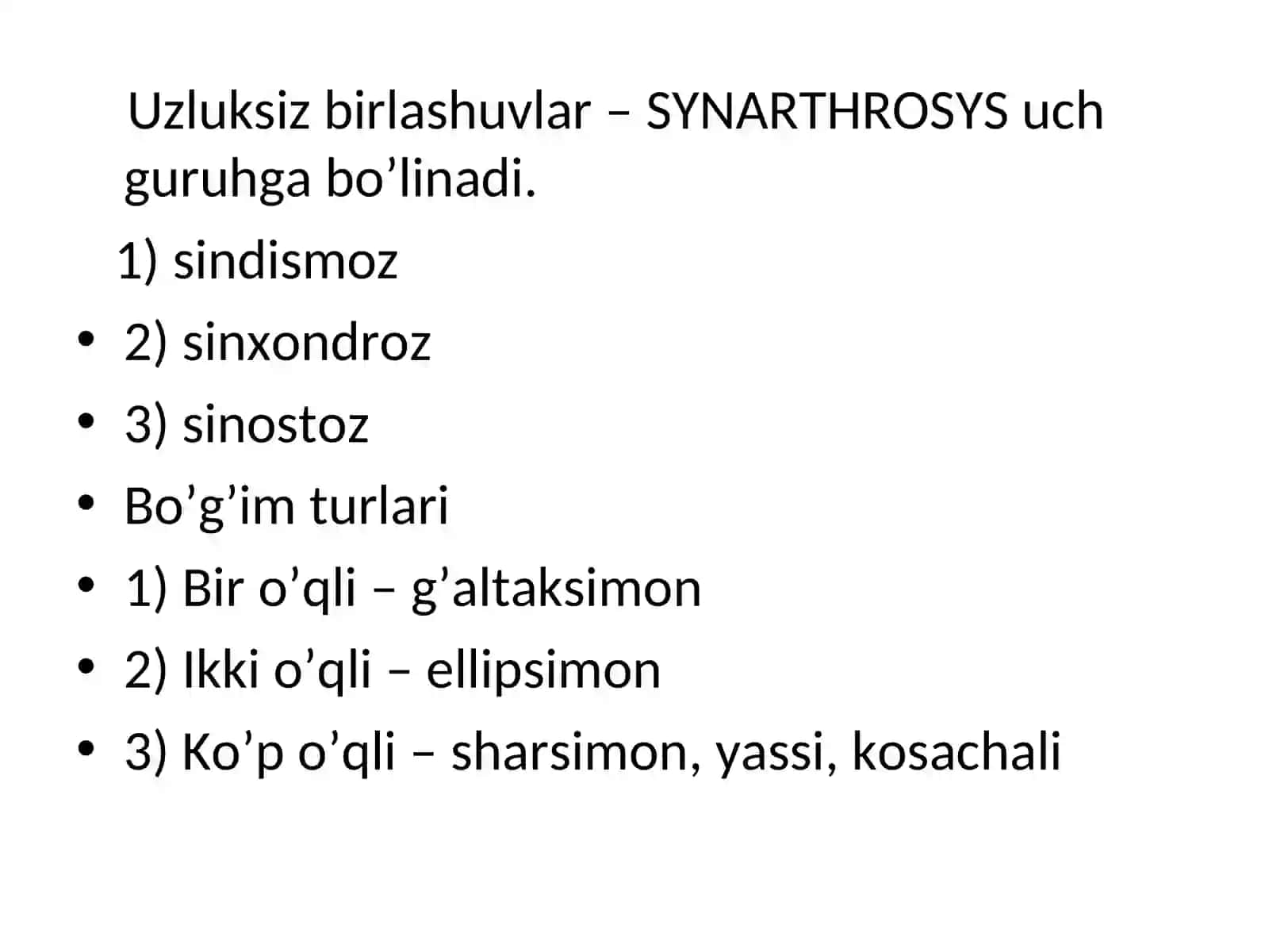 Suyaklarning birlashuvi to’g’risida umumiy ma’lumot 3