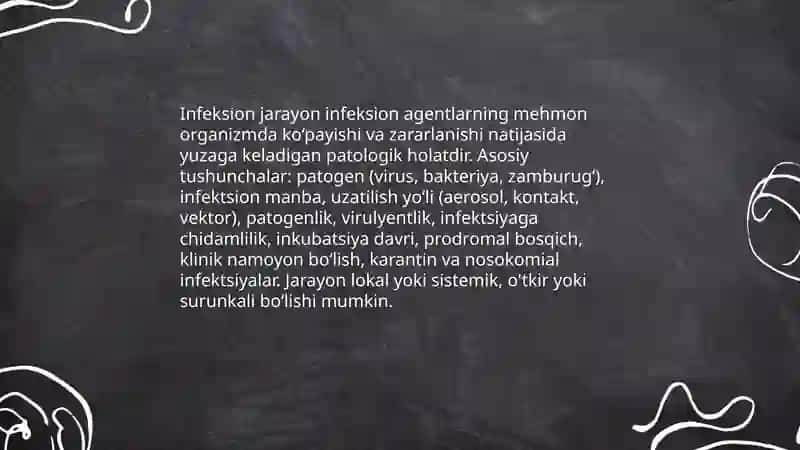 Umumiy infeksion jarayonlar haqida tushuncha 3
