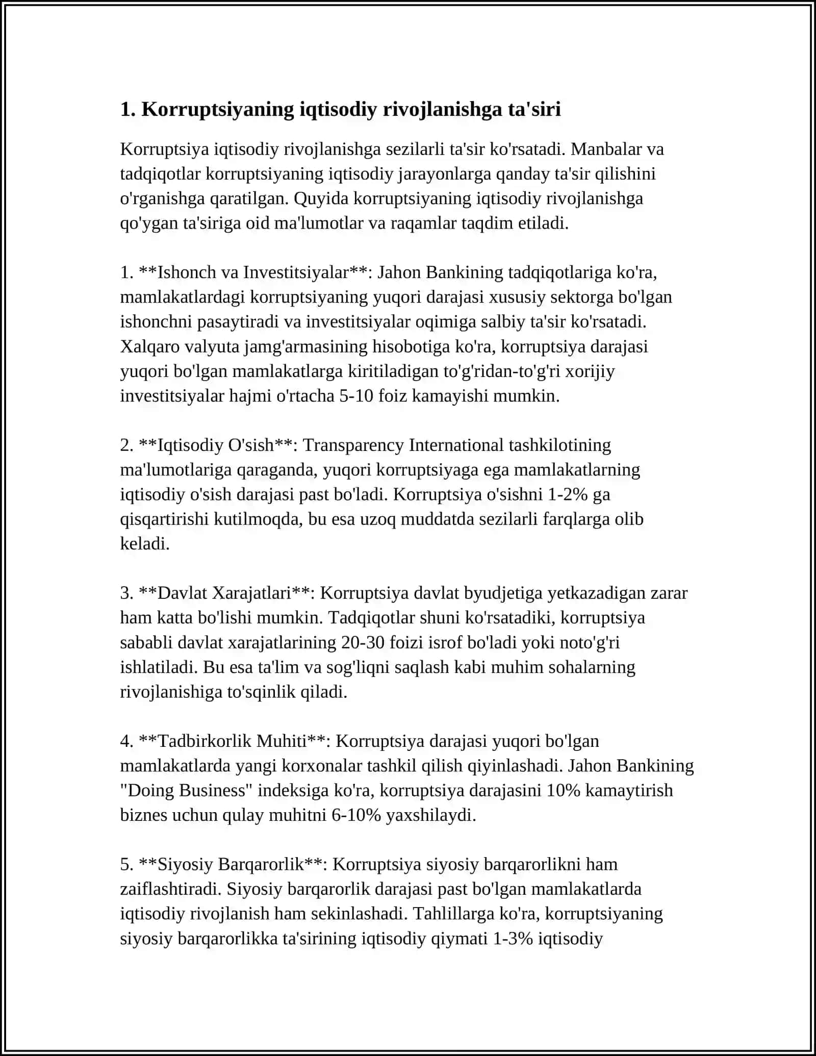 KORRUPTSIYA-RIVOJLANISHIMIZ TO'SIG'I 3