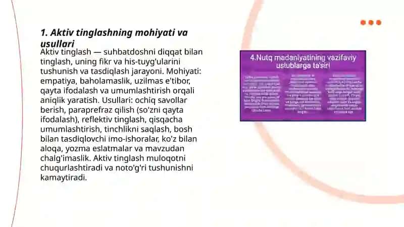 Muloqotda tinglash va sukut madaniyati 3