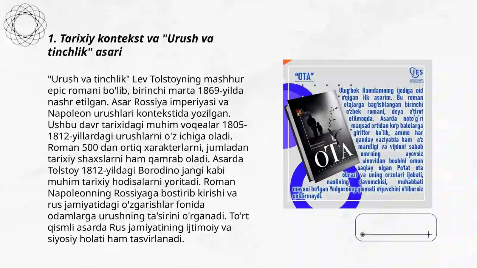 Lev Tolstoyning "Urush va tinchlik" asari tahlili 3
