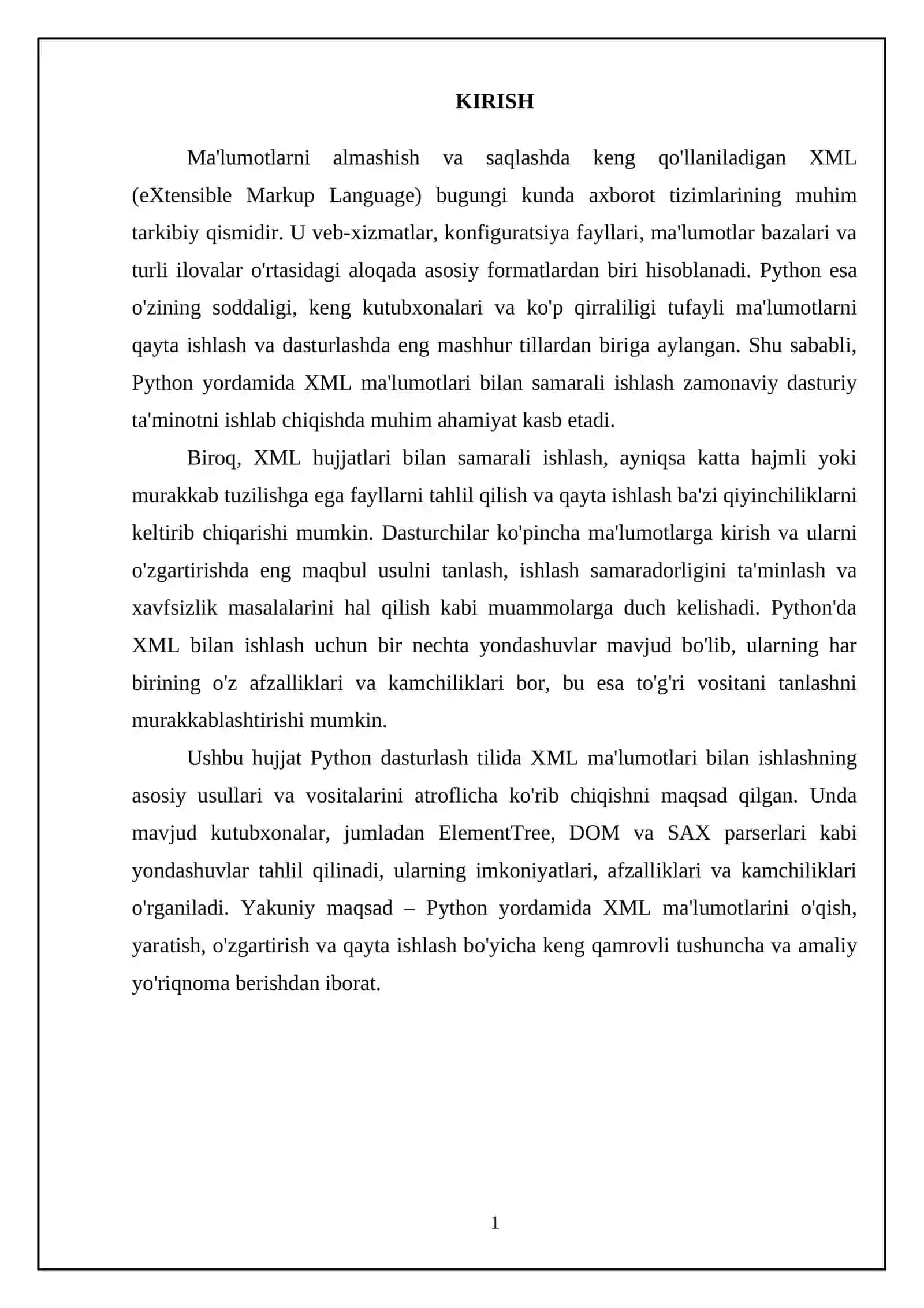 Pythonda xml bilan ishlash 3