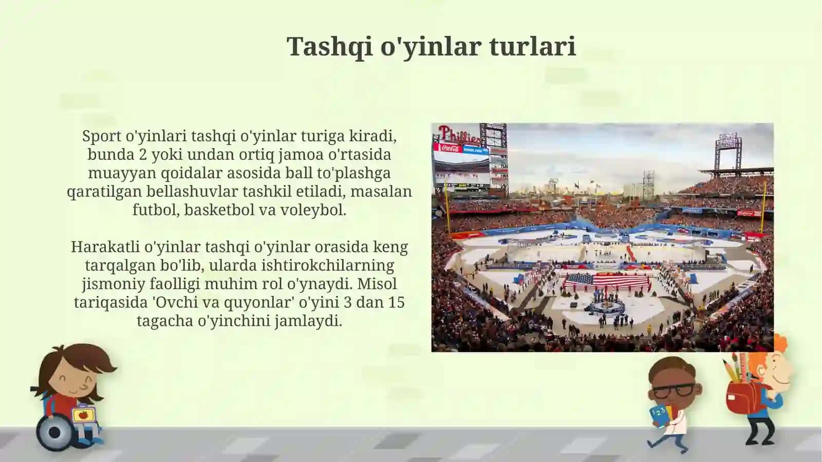 Tashqi o'yinlar turlari 3