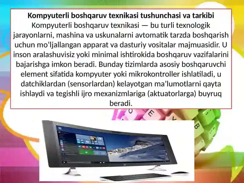 Kampyuterli boshqaruv texnikasi vositalari 3