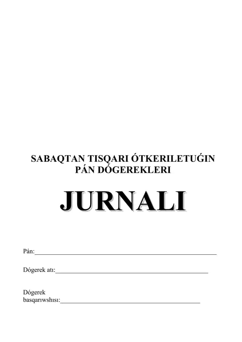 Dógerek jurnalı 3
