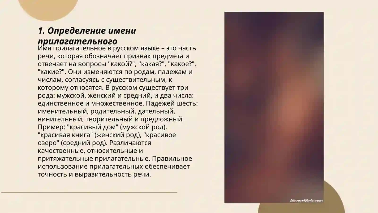 Определение имени прилагательного 3