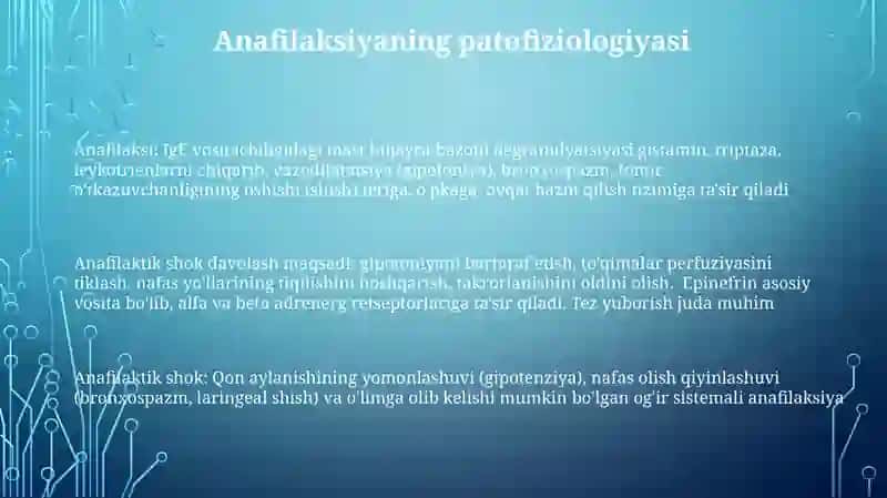 Anafilaktik shok va uni davolash 3