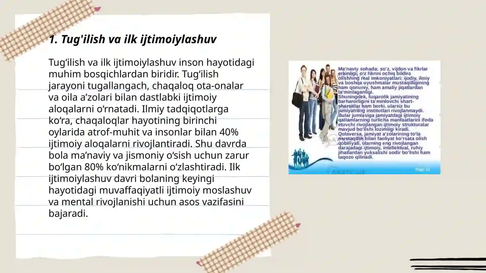 Tug'ilish va ilk ijtimoiylashuv 3