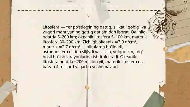 Litosfera 3