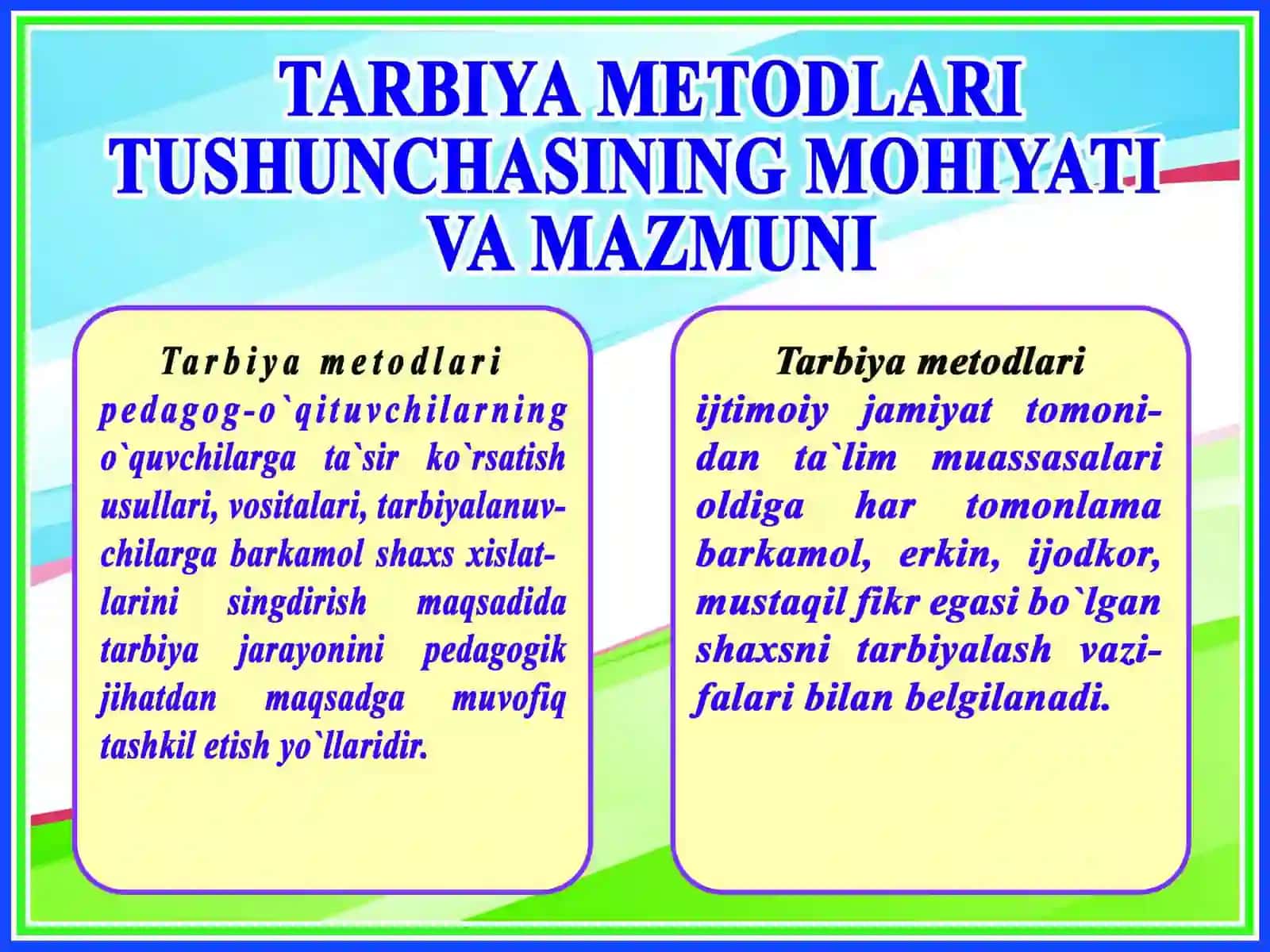 TARBIYA USULLARI VA SHAKLLARI 3