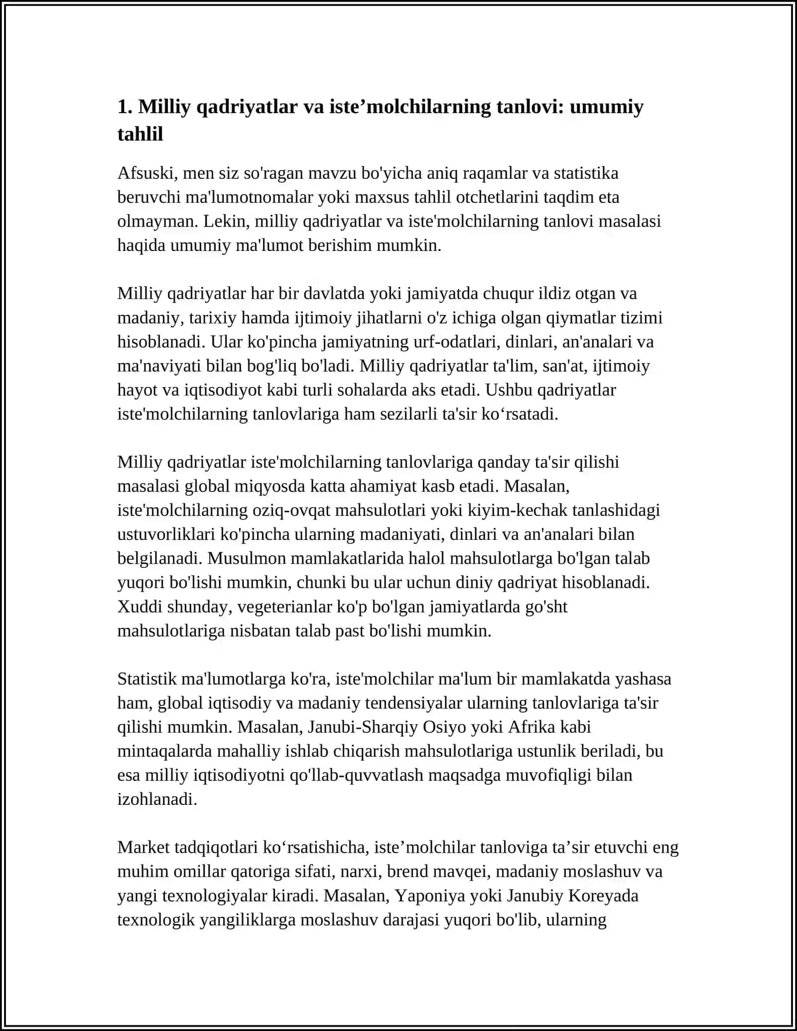 ISTE’MOLCHI XULQ-ATVORI: MILLIY QADRIYATLAR VA DAROMAD DARAJASINING TA’SIRI 3