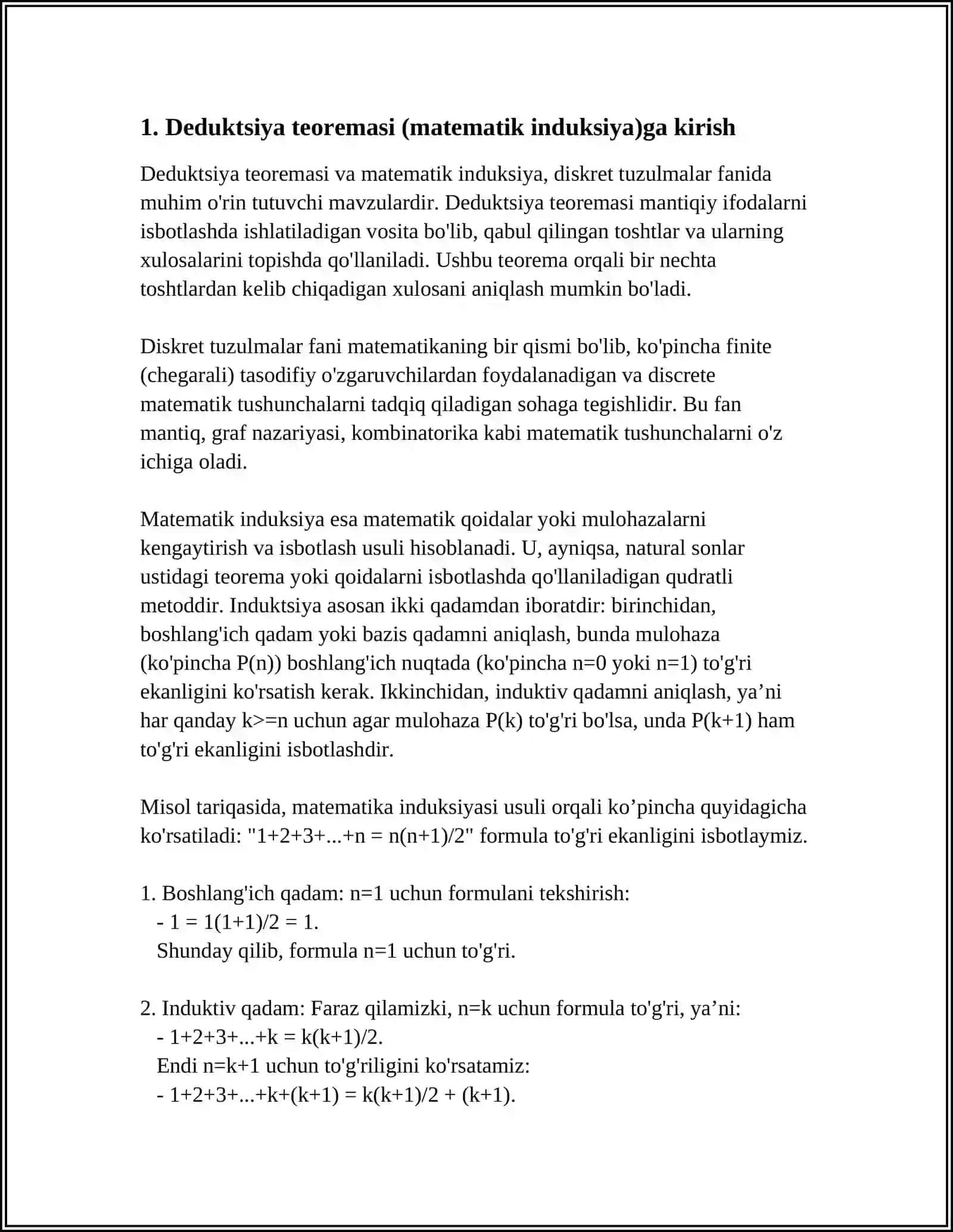 Deduktsiya teoremasi (matematik induksiya) 3