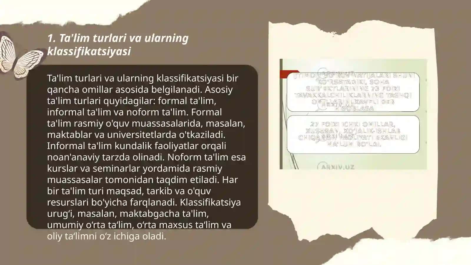 Ta'lim Turlari va Ta'limni Tashkil Etish Shakllari 3