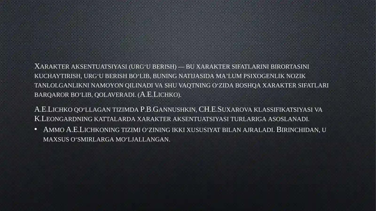 XARAKTER AKSETUANSIYASI O‘RGANISH 3