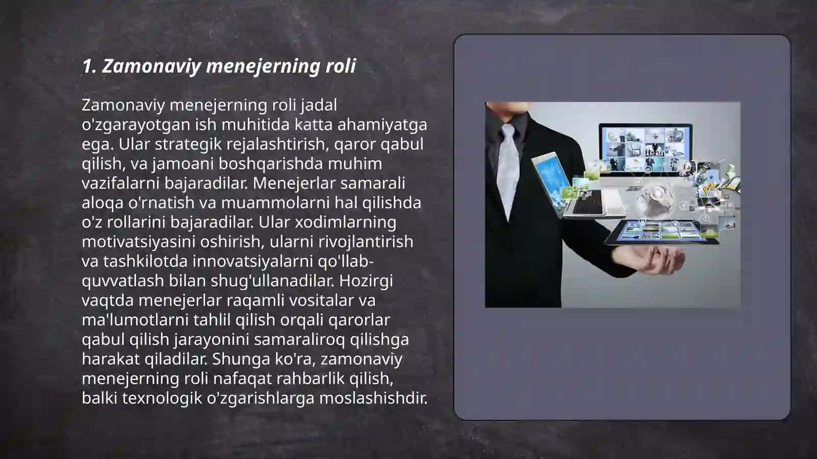 Zamonaviy Menejer 3