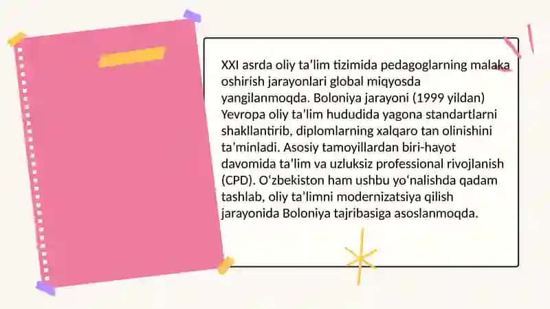 Oliy Ta’lim va Bolon Jarayonlari 3