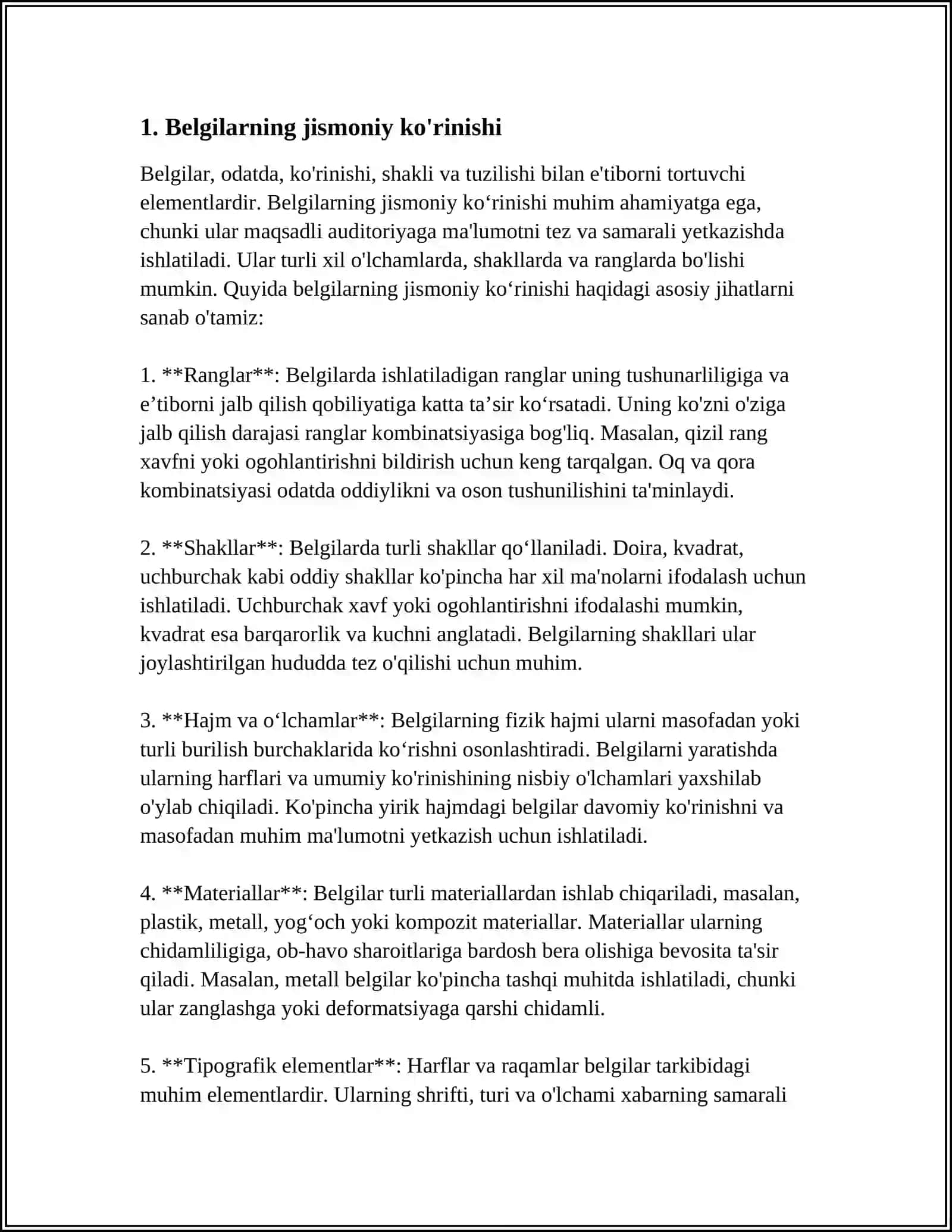 BELGILARNING JNSGA BRIKAN HOLDA IRSILANISHI 3