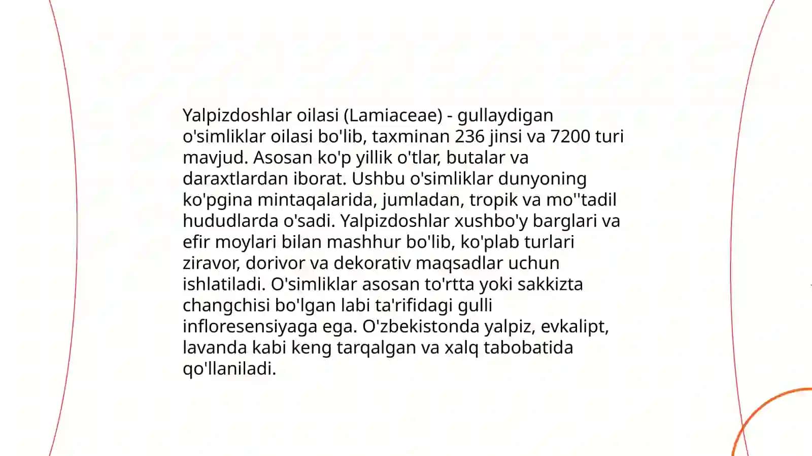 Yalpizdoshlar oilasi 3