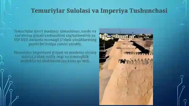 Temuriylar Sulolasi va Imperiya Tushunchasi 3