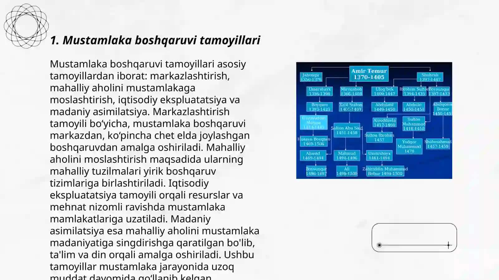 Mustamlaka boshqaruv tartiboti va uning mohiyati 3