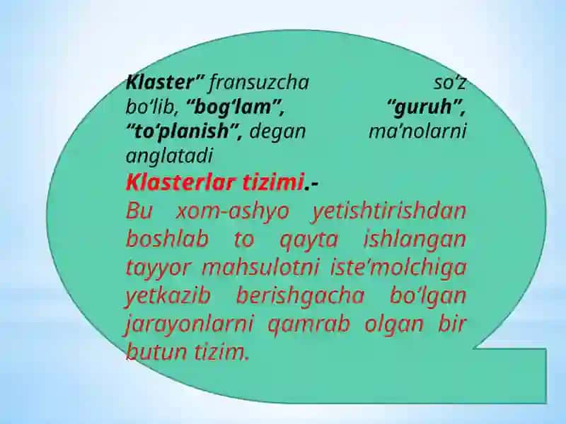 Paxtato‘qimachilik klasterlari 3