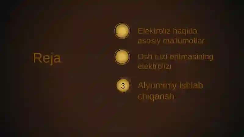 Elektroliz haqida asosiy ma'lumotlar 3