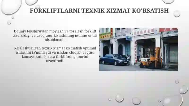 Forkliftlarni texnik xizmat ko'rsatish 3