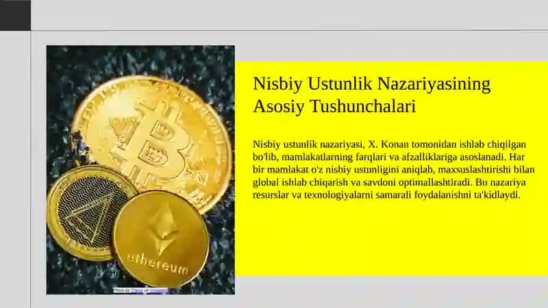 Nisbiy ustunlik nazariyasi 3