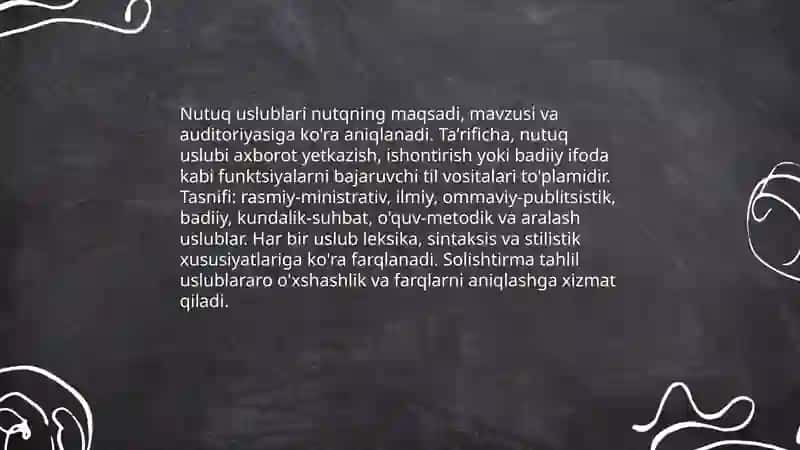 Nutuq uslublarining qiyosiy tavsifi 3