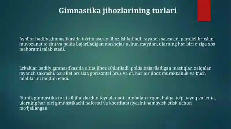 Gimnastikachi hozlar va anjomlari 3