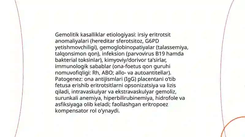 Gemolitik va gemorragik kasallik 3