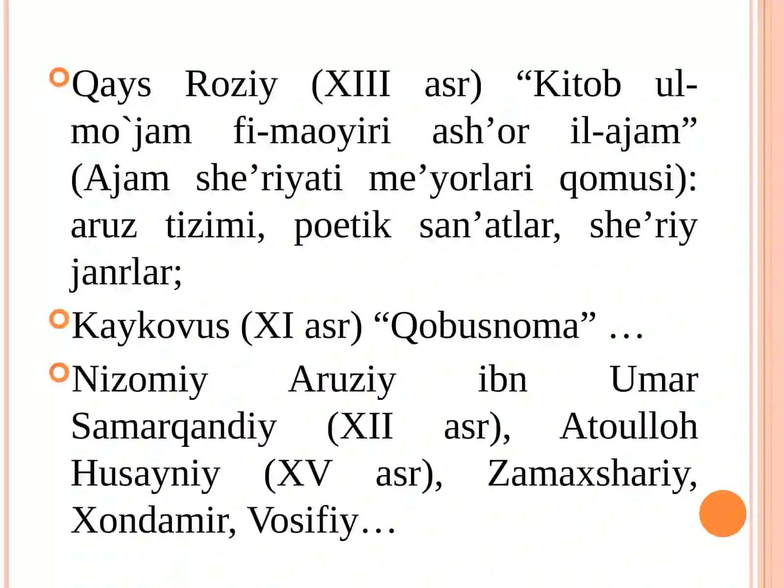 Mumtoz she'r. Mumtoz adabiyotdagi an'anaviy mavzu va obrazlar 3