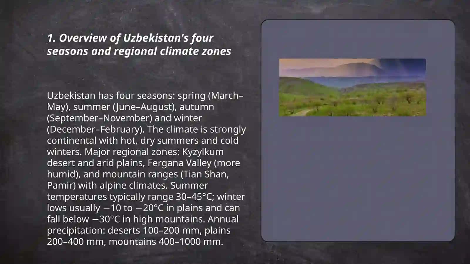 Seasons in Uzbekistan 3