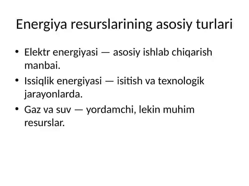 Energiya tejash va bosh energetik roli 3