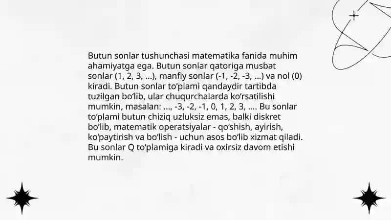 Nomanfiy butun sonlar ustida arifmetik amallar 3