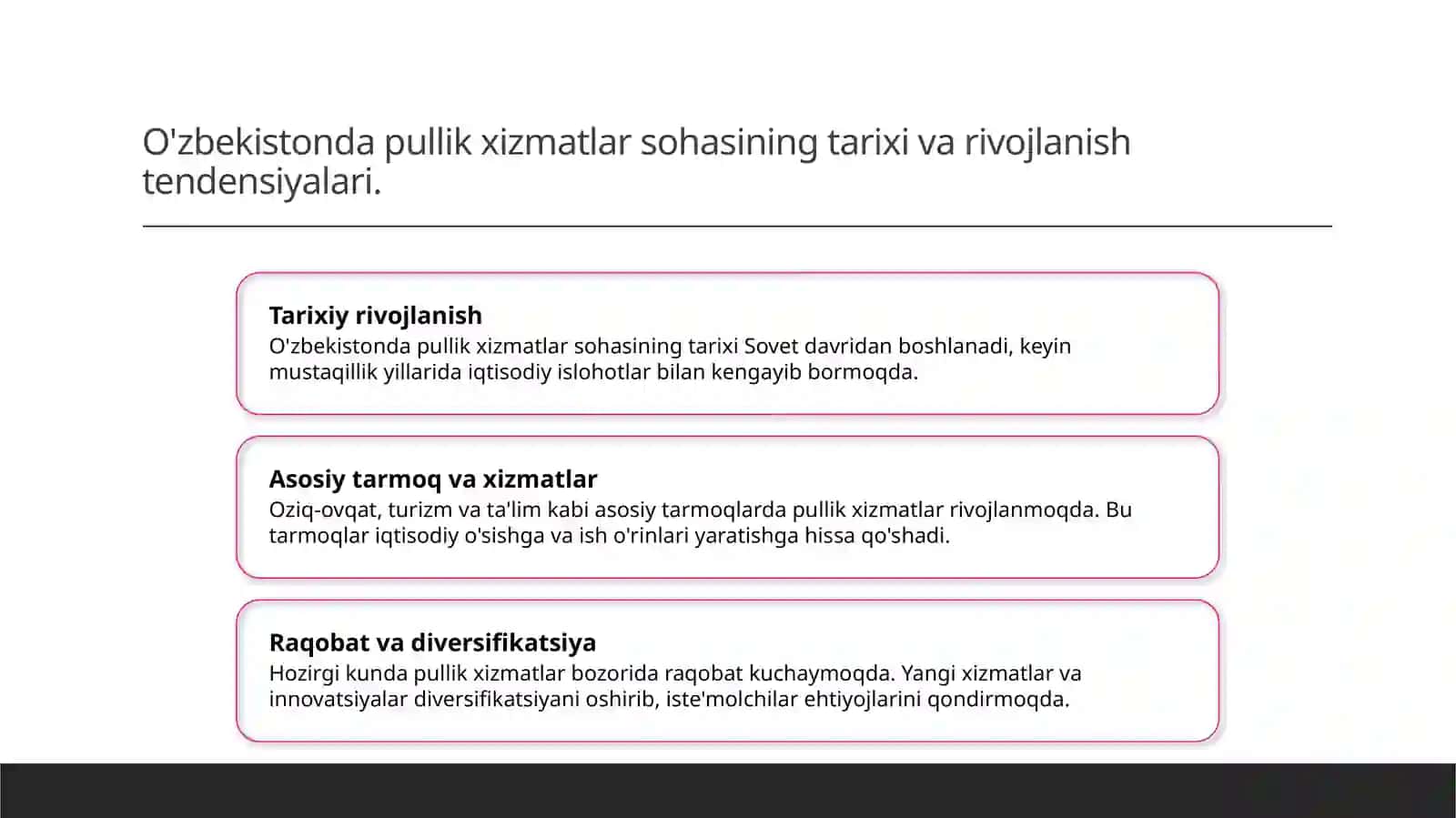 O'zbekistonda pullik xizmatlar rivojlanishi 3