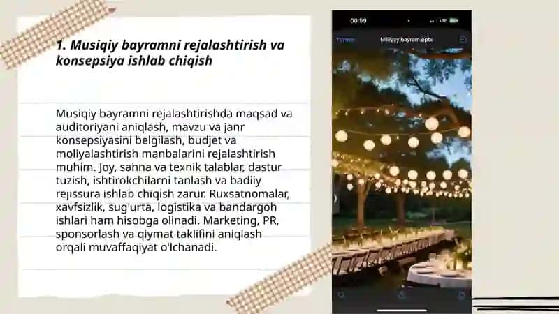 Musiqiy bayramlarni tashkil etish 3