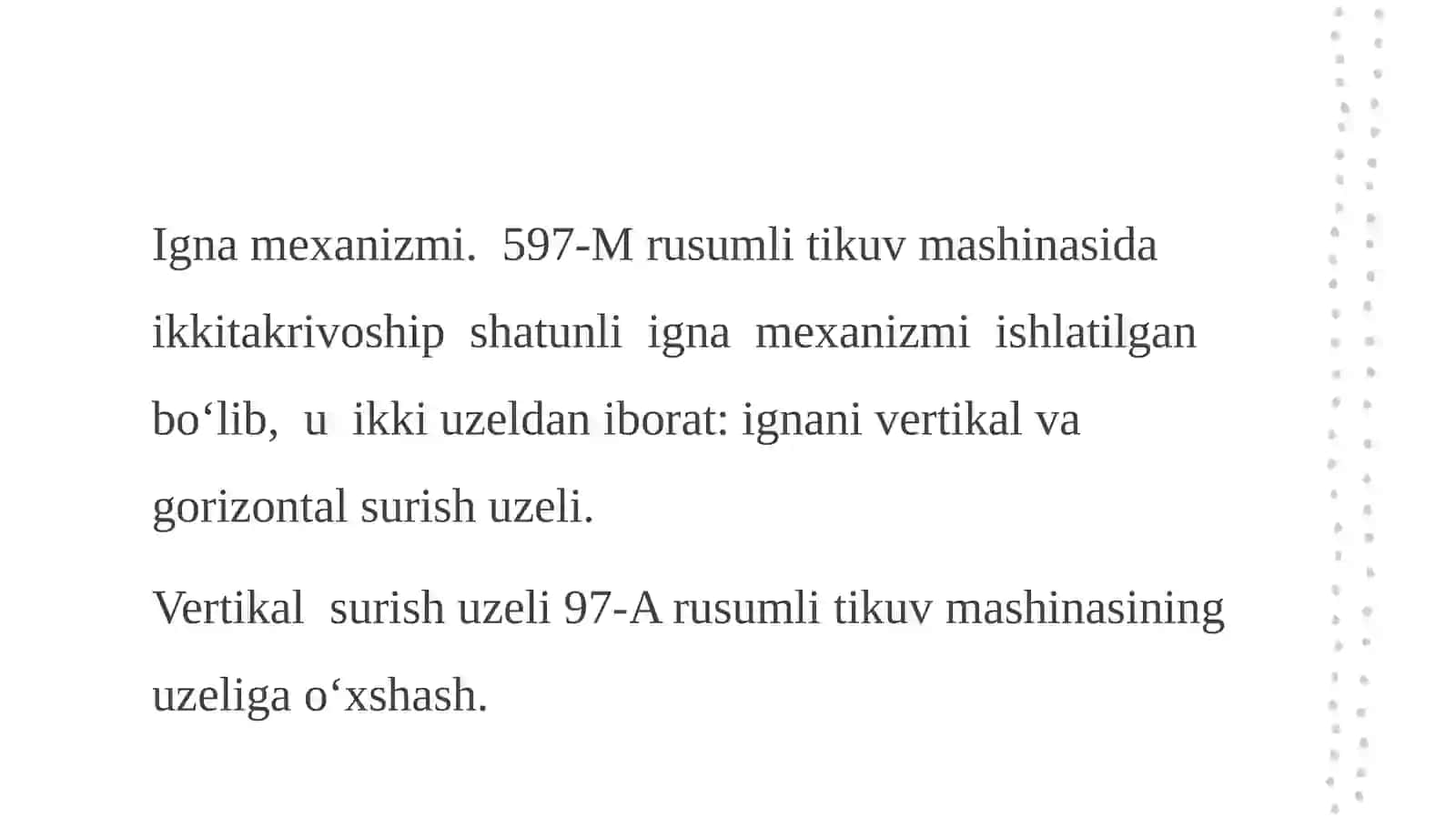 597-Sinf tikuv mashinasining igna mexanizmi 3