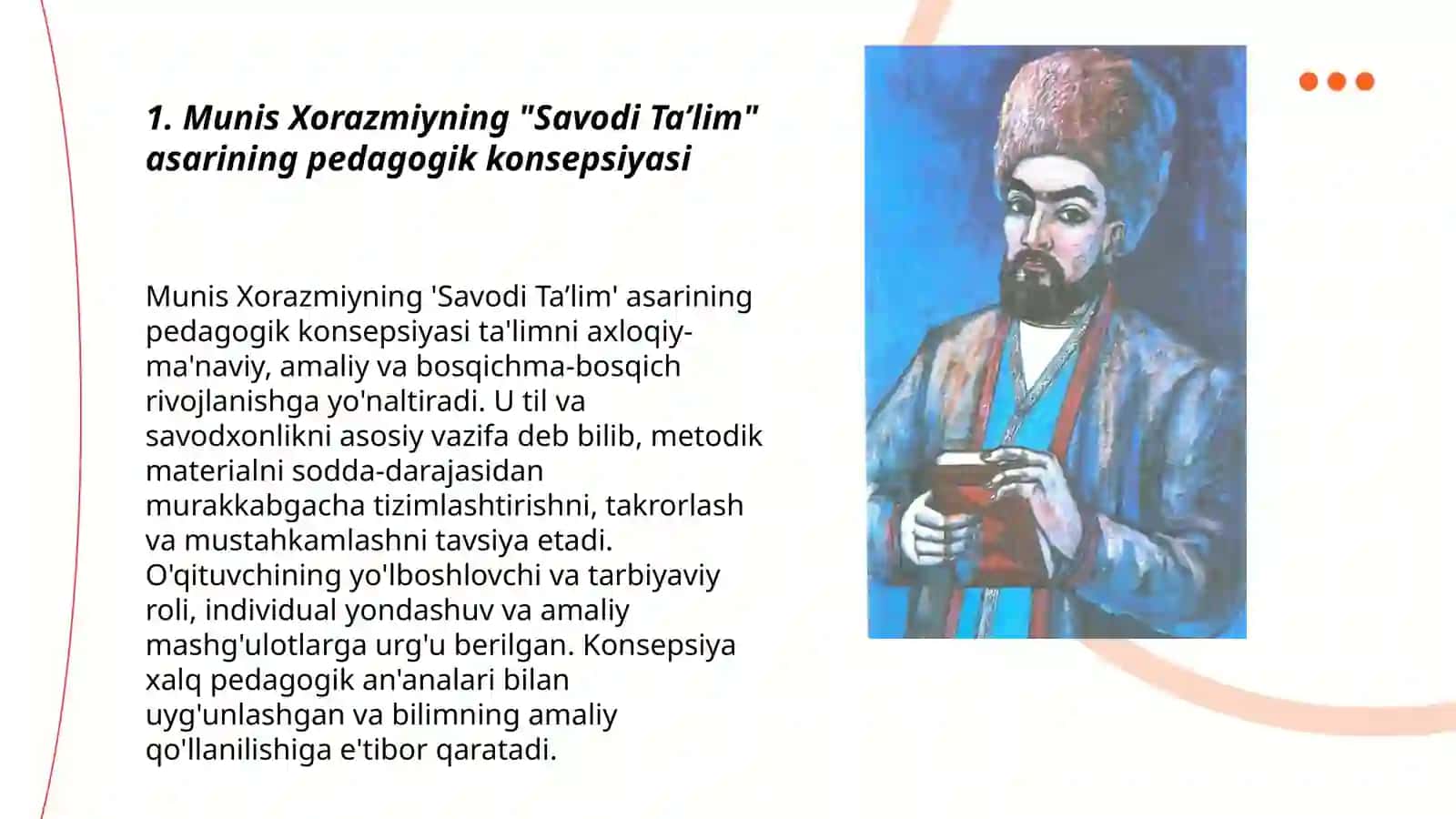 Munis Xorazmiyning "Savodi Ta’lim" asarining pedagogik konsepsiyasi 3